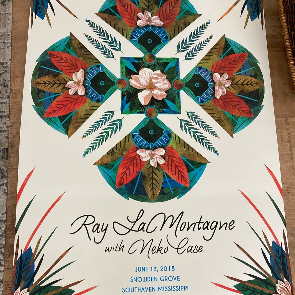 Ray LaMontagne concert poster Southaven Mississippi